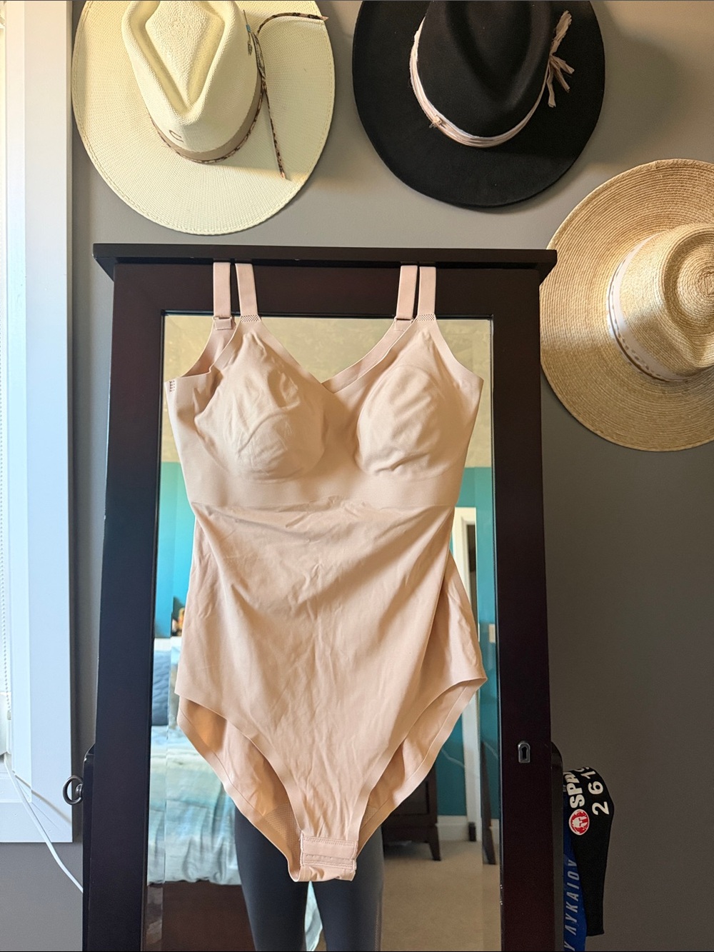 knix Nude Shaping Bodysuit with Adjustable Straps